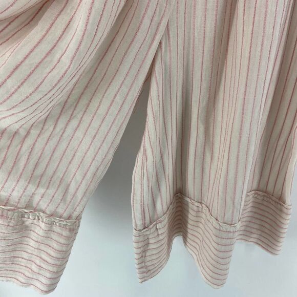 My beachy Side Striped Culotte Cropped Wide Leg Flowy Pant Trouser Women 2 - Picture 2 of 8